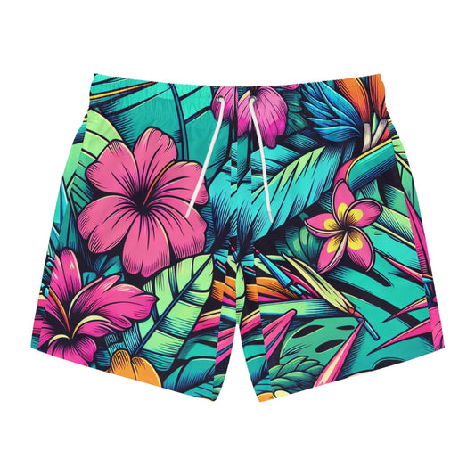 Tidehare Bird of Paradise flower - Swim Trunks (Size Large)