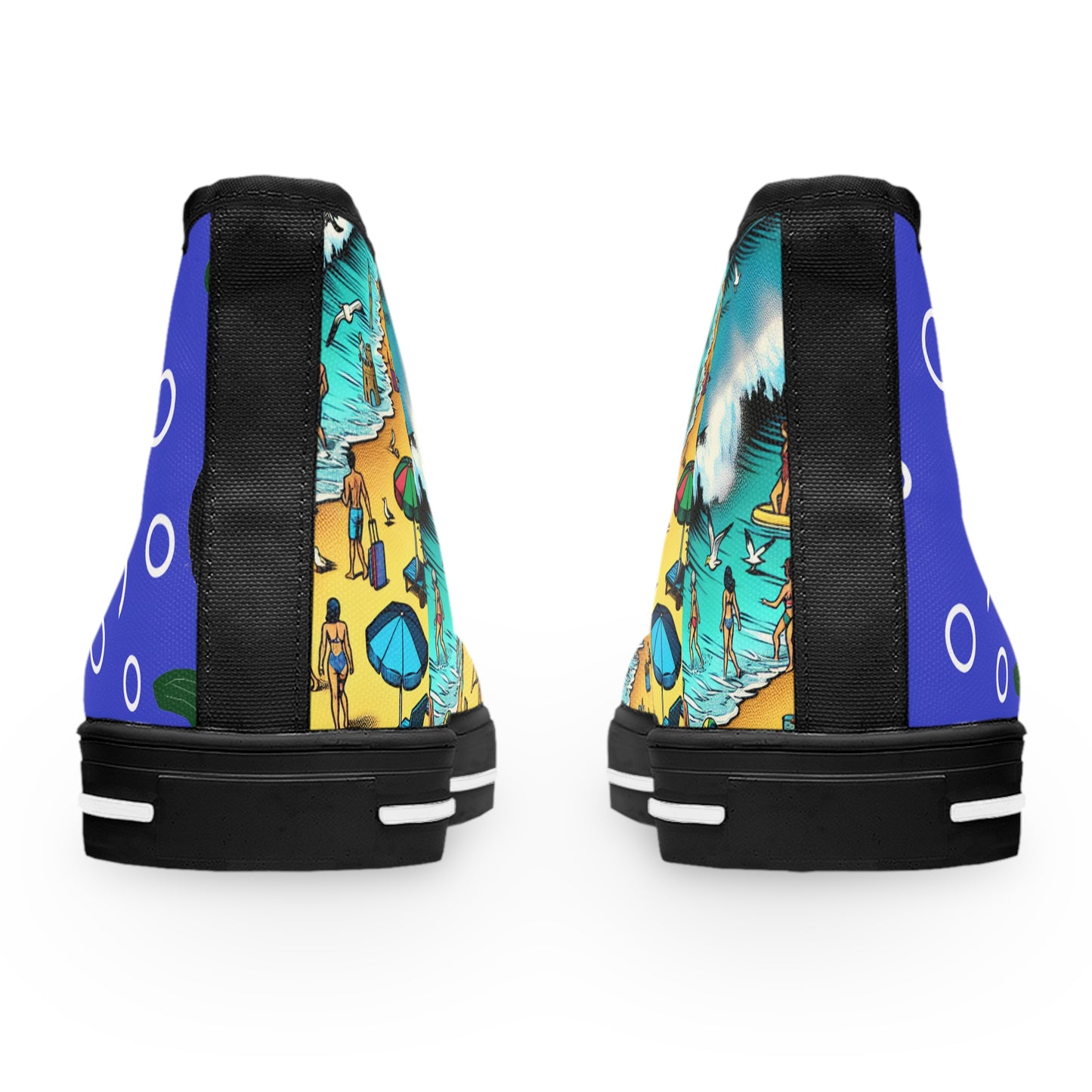 Vibrant Women's High Top Sneakers Sea Enchantress