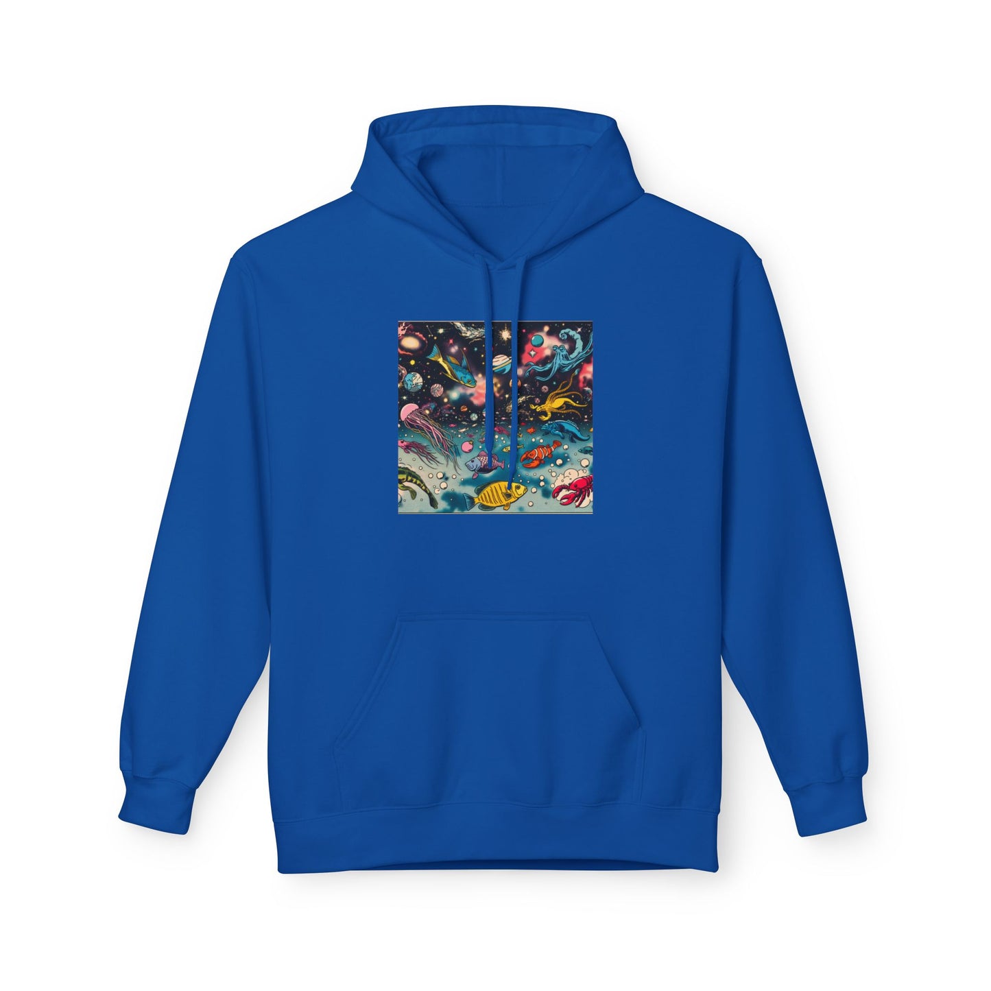 Galactic Dreams Fleece Hoodie, Soft Hoodie for Stargazers, Cozy Universe Apparel, Perfect for Astronomy Lovers, Gift for Space Enthusiasts