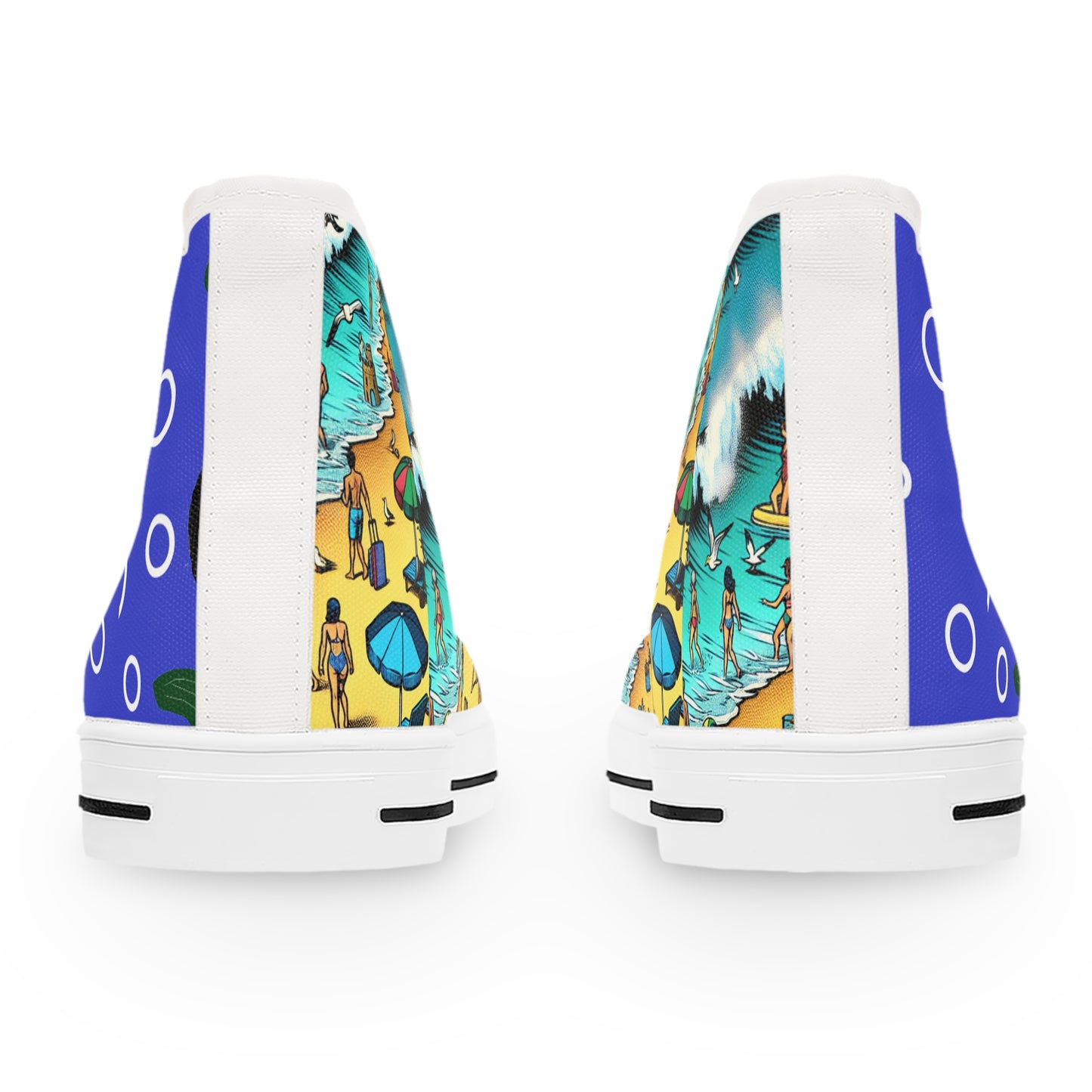 Vibrant Women's High Top Sneakers Sea Enchantress