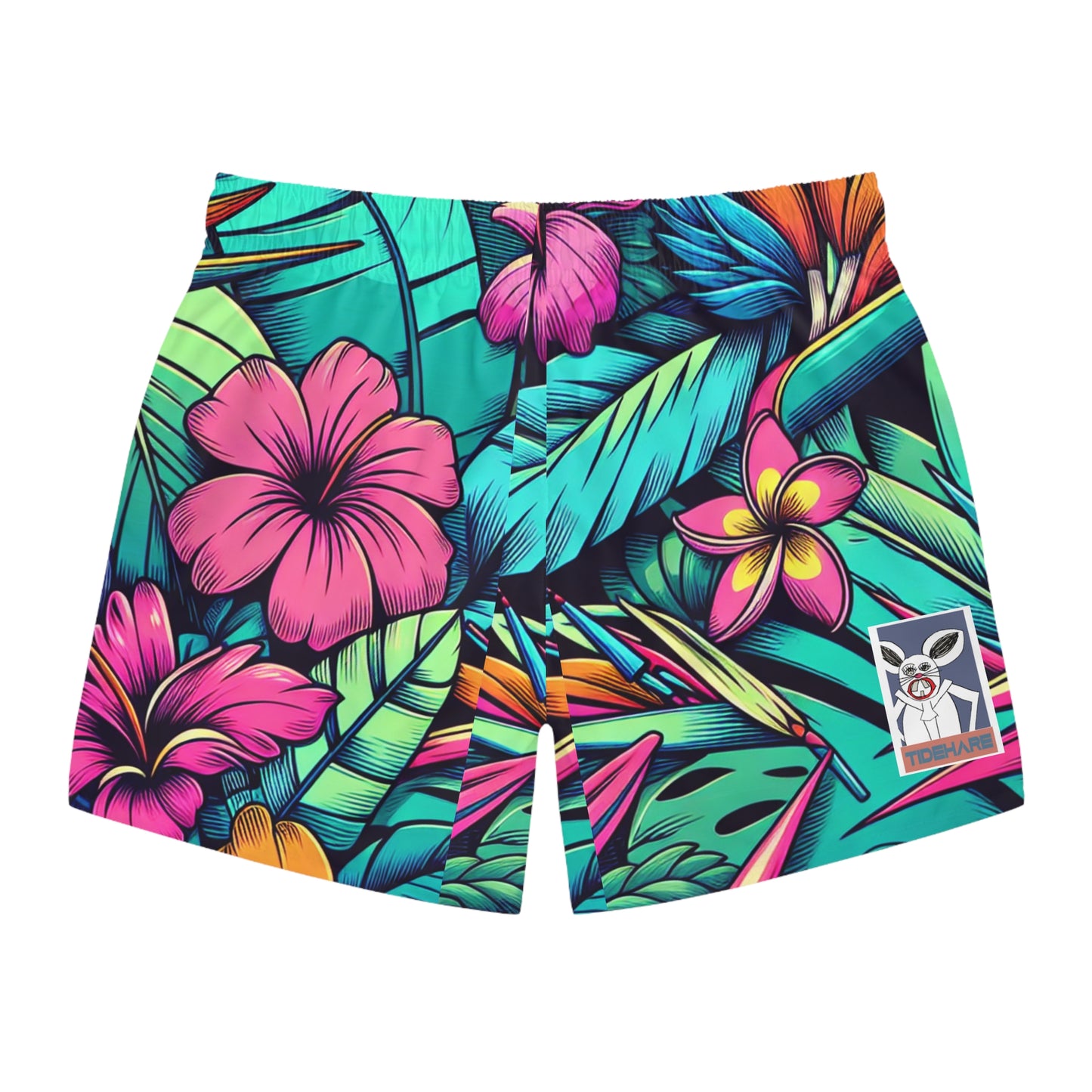 Tidehare Bird of Paradise flower - Swim Trunks (Size Large)