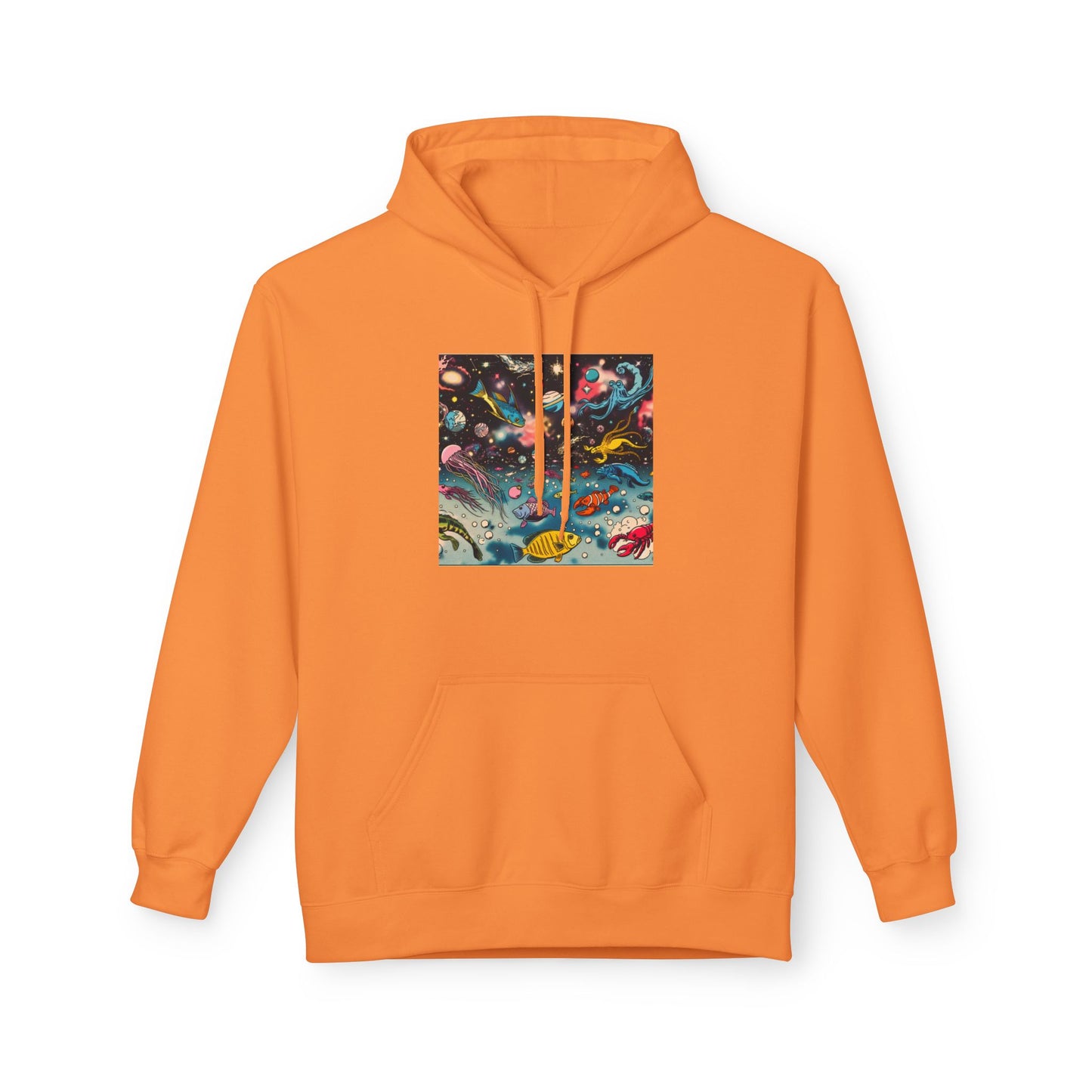 Galactic Dreams Fleece Hoodie, Soft Hoodie for Stargazers, Cozy Universe Apparel, Perfect for Astronomy Lovers, Gift for Space Enthusiasts