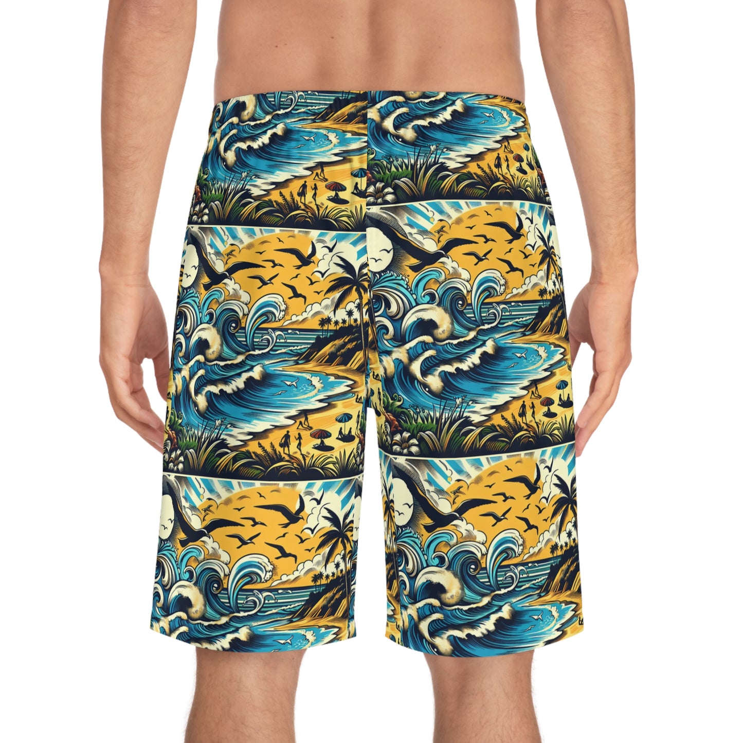 Tidehare The Waves - Men's Board Shorts (Size Large)