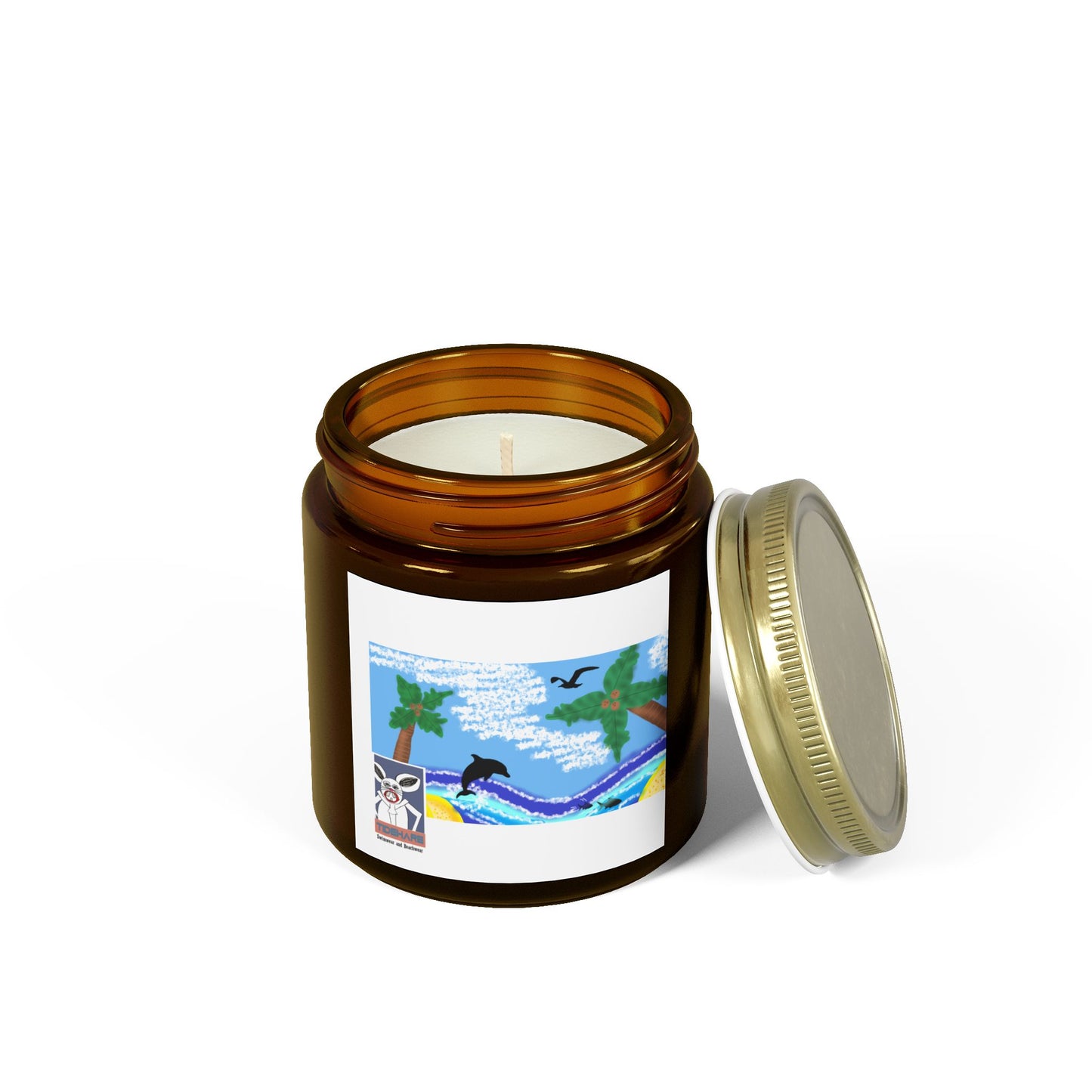 Tropical Scented Candles | Coconut Apricot Wax | Beach Vibes, Relaxation, Home Decor, Gift Idea, Aromatherapy