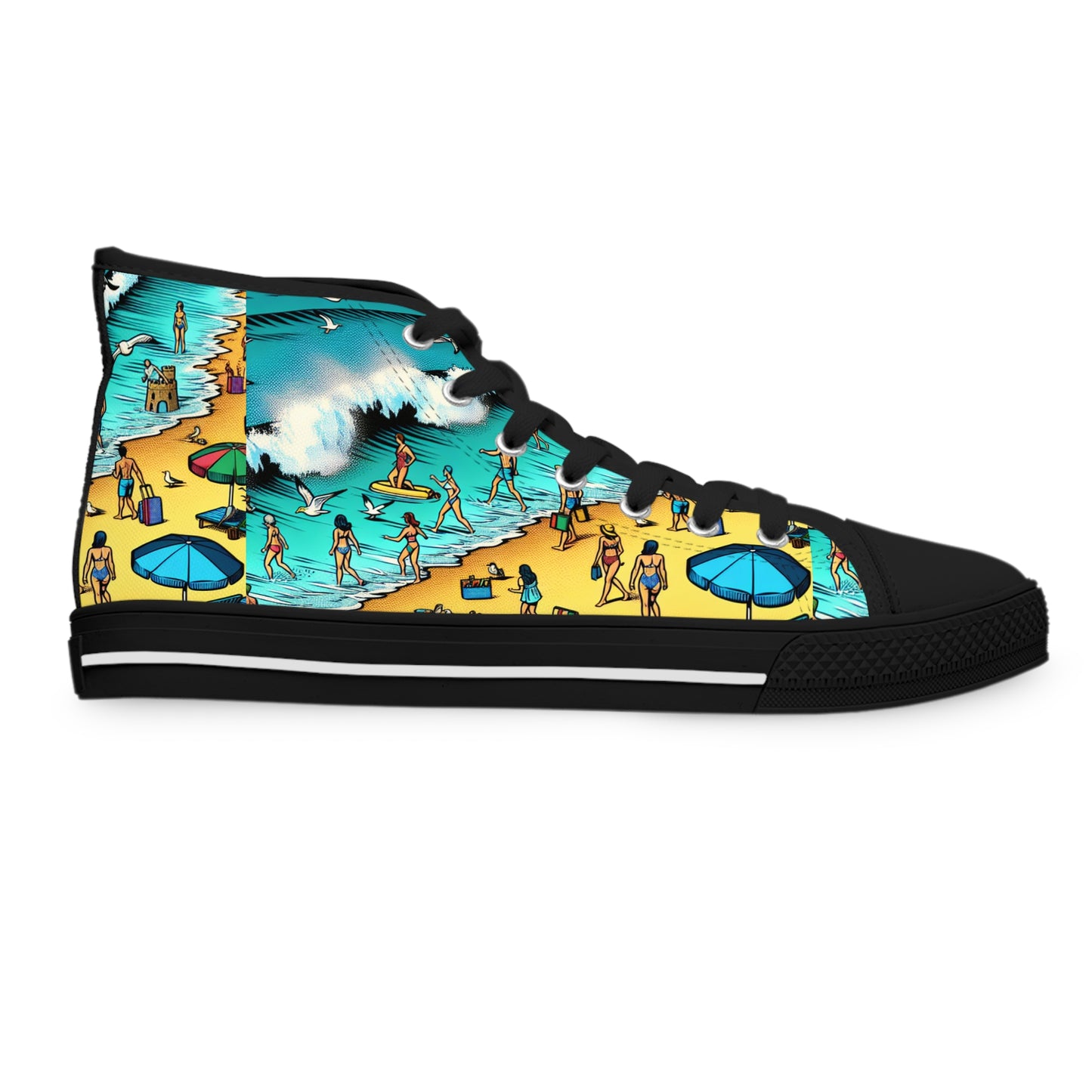 Vibrant Women's High Top Sneakers Sea Enchantress