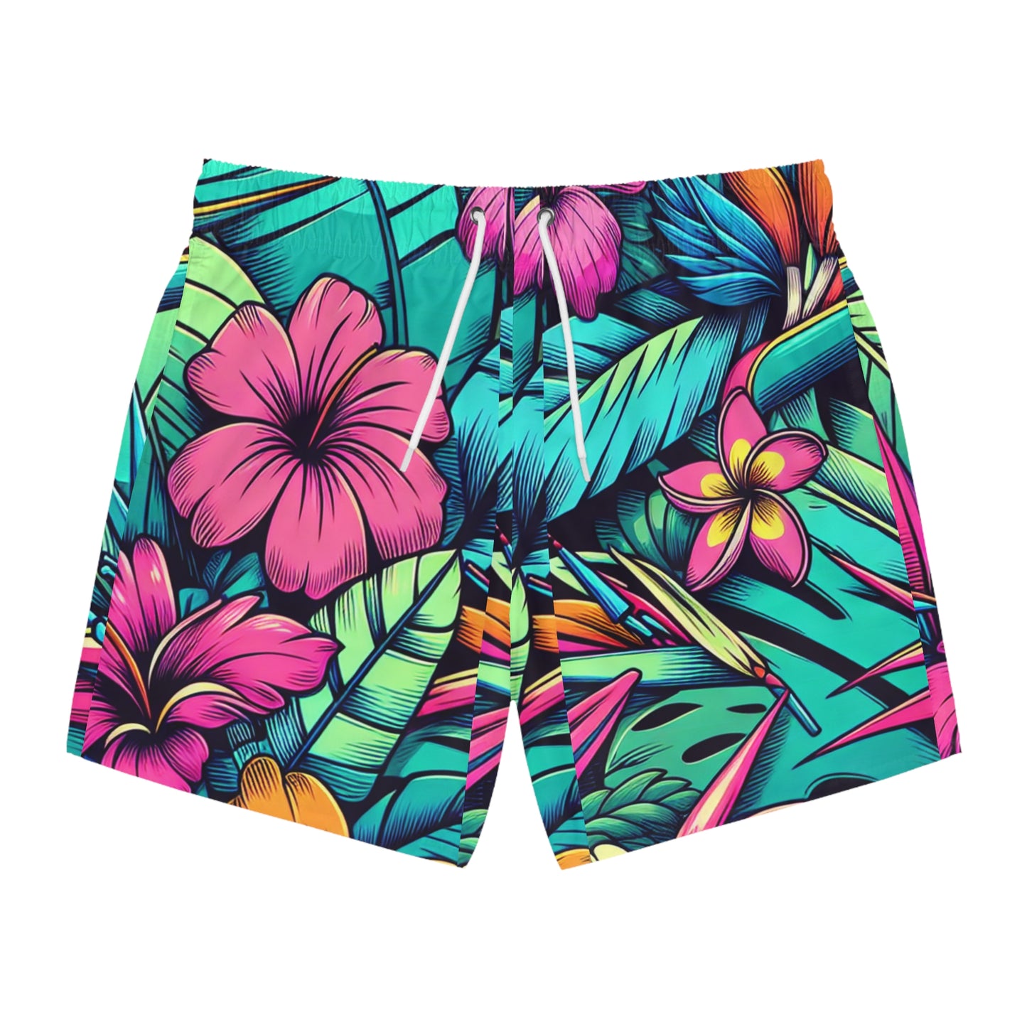 Tidehare Bird of Paradise flower - Swim Trunks (Size Large)