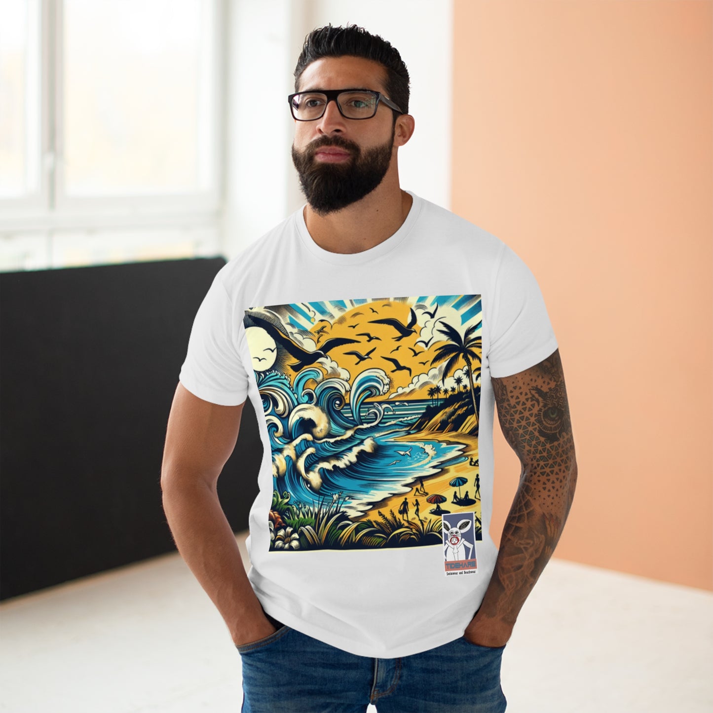 Tidehare The Waves - Men's T-shirt