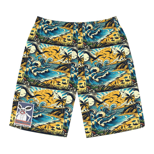 Tidehare The Waves - Men's Board Shorts (Size Large)